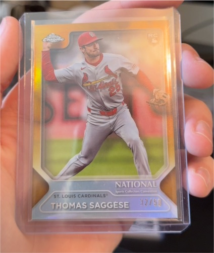 2025 Topps Chrome National NSCC #MLB-26 Thomas Saggese — front