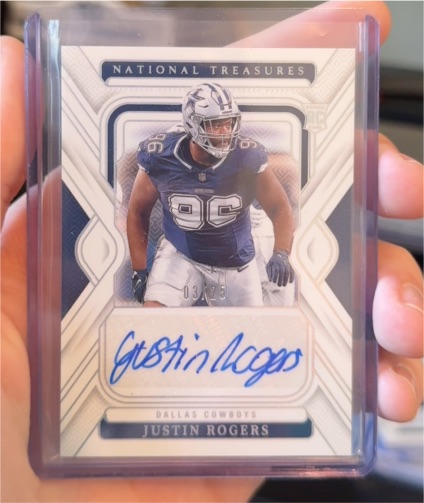 2022 Panini National Treasures #03 Justin Rogers — front