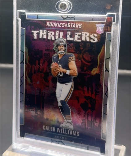 2024 Panini Rookies & Stars Thrillers Silver Prizm #T-CWS Caleb Williams — front