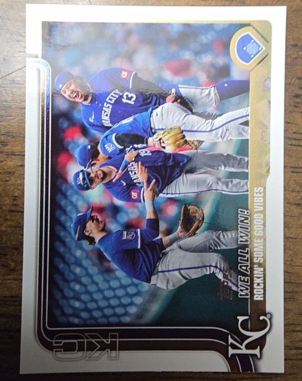 2025 Topps Series 2 #436 We All Win! Rockin' Some Good Vibes Kansas City Royals — front