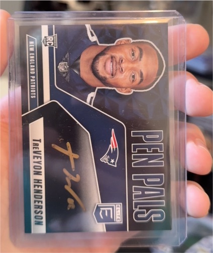 2025 Panini Donruss Elite #Tre'Veyon Henderson Pen Pals Rookie Auto — front
