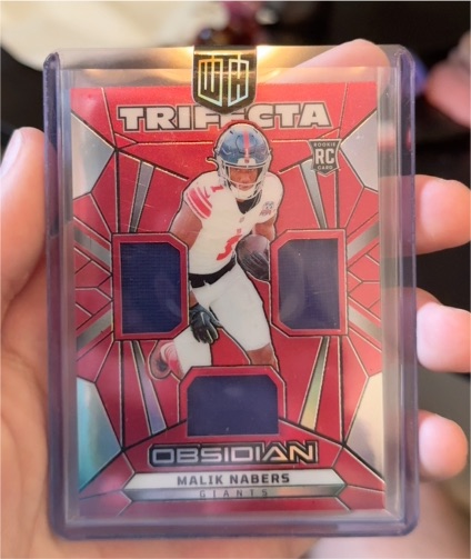 2024 Panini Obsidian Trifecta #TS-MNA Malik Nabers — front