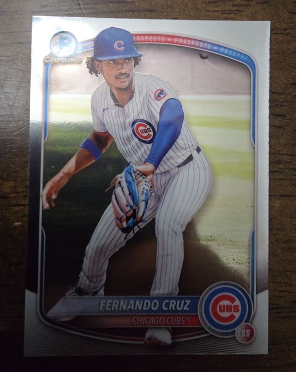 2025 Bowman Chrome Prospects #BCP-110 Fernando Cruz — front