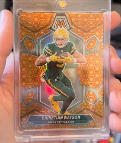2024 Panini Mosaic Honeycomb Prizm #80 Christian Watson — front