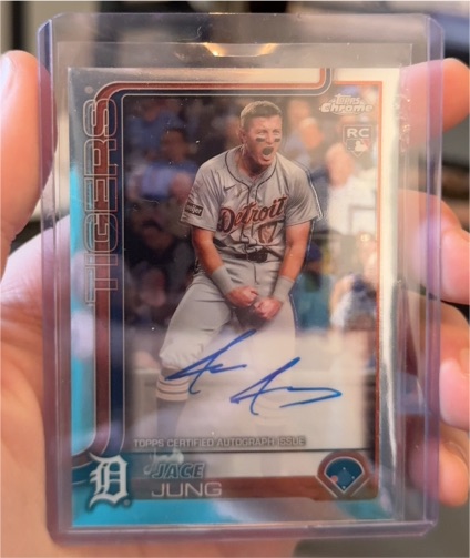 2025 Topps Chrome #RA-JJ Jace Jung Rookie Card — front