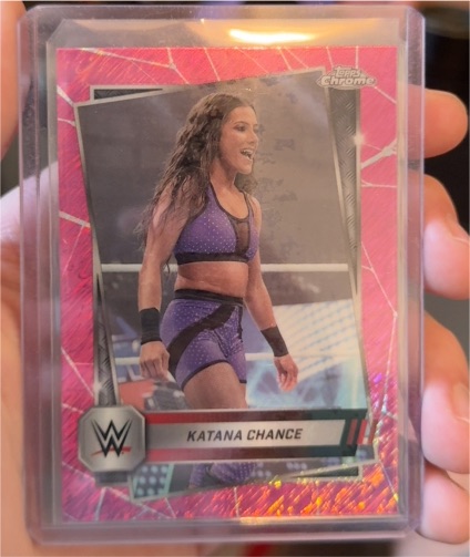 2025 Topps Chrome WWE #199 Katana Chance — front