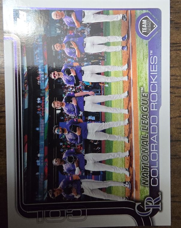 2025 Topps Series 2 #486 Colorado Rockies Team Card — front