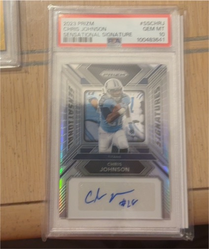 2023 Panini Prizm #SS-CHR-J Chris Johnson Sensational Signature — front