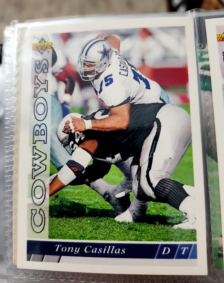 1993 Upper Deck #417 Tony Casillas Dallas Cowboys — front