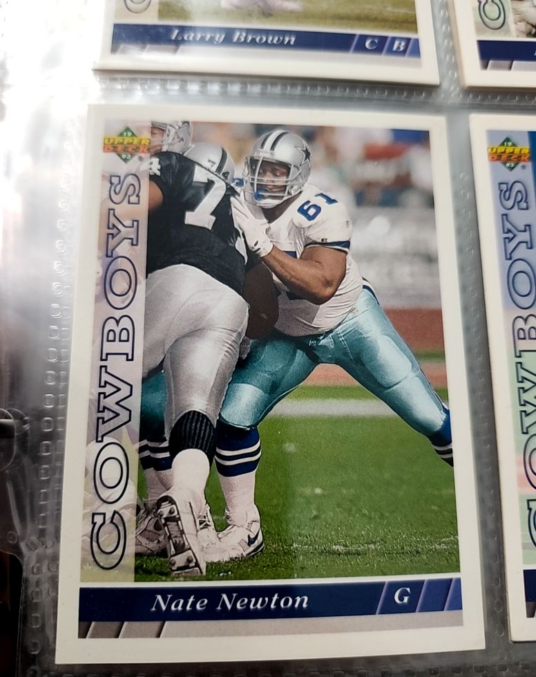 1993 Upper Deck #145 Nate Newton — front