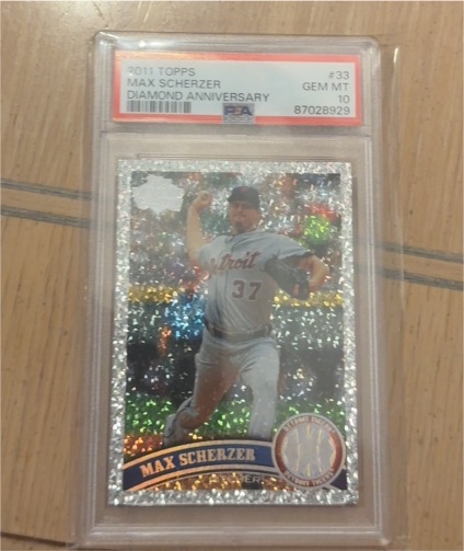 2011 Topps #33 Max Scherzer Diamond Anniversary — front
