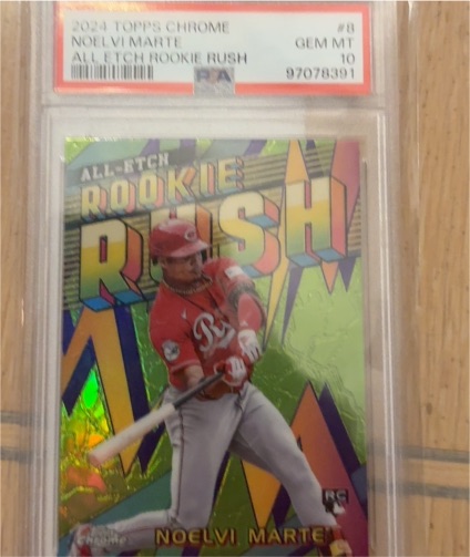 2024 Topps Chrome #8 Noelvi Marte All Etch Rookie Rush — front