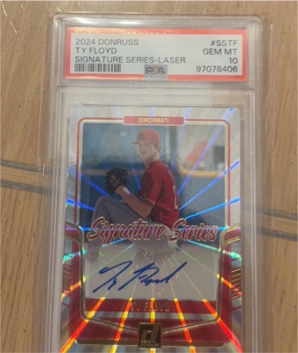2024 Donruss #SS-TF Ty Floyd Signature Series Laser — front