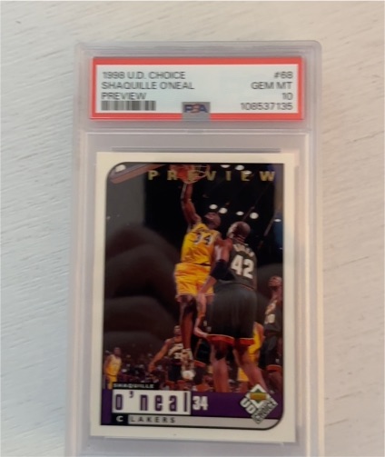 1998 Upper Deck Choice #68 Shaquille O'Neal Preview — front