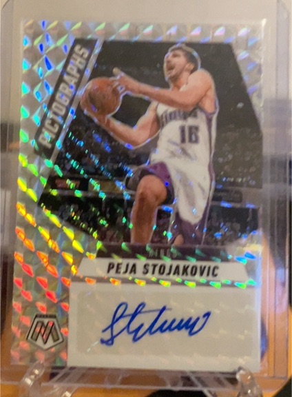2024-25 Panini Mosaic Pictographs #PM-PEJ Peja Stojakovic — front