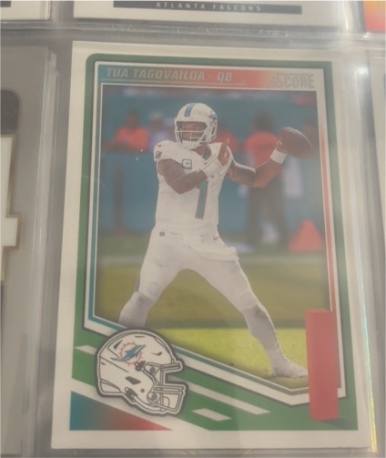 2025 Panini Score Football #25 Tua Tagovailoa — front