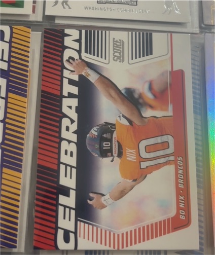 2025 Panini Score Celebration #C-BNI Bo Nix — front