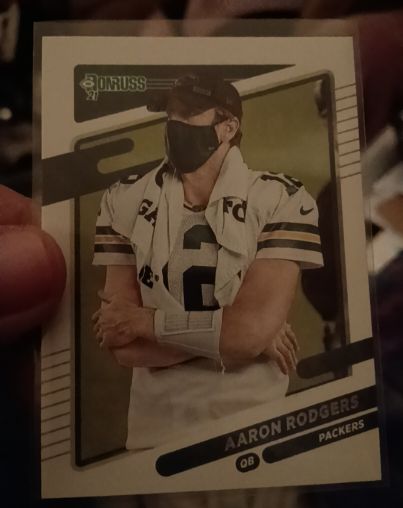 2021 Panini Donruss #155 Aaron Rodgers — front