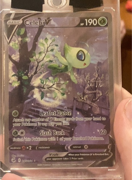 2021 Pokemon TCG Fusion Strike #245 Celebi V — front
