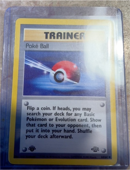 1999 Pokémon Jungle #64 Poké Ball — front