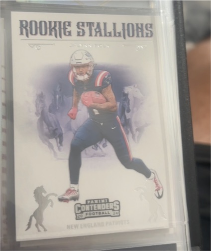 2024 Panini Contenders #37 Bo Nix Rookie Stallions — front