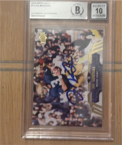 2014 Upper Deck #15 Joe Montana — front