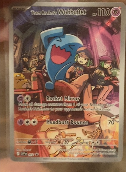 2025 Black Star Promo #203 Team Rocket's Wobbuffet — front