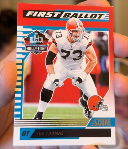 2025 Panini Score First Ballot #6 Joe Thomas — front