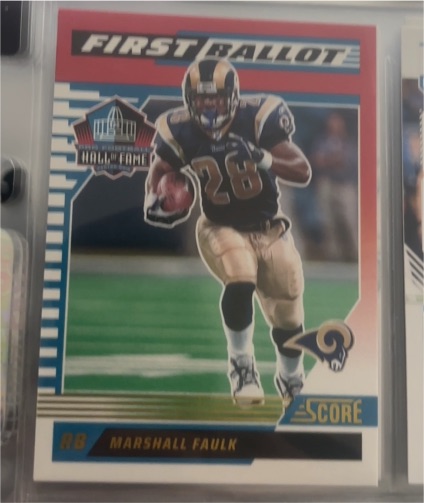 2025 Panini Score #5 Marshall Faulk First Ballot — front