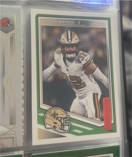 2025 Panini Score #S Tyrann Mathieu — front
