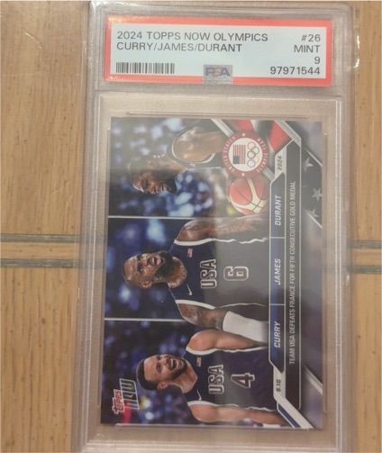 2024 Topps Now Olympics #26 Curry/James/Durant — front