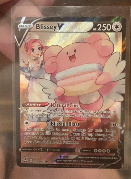2022 Pokémon Sword & Shield Silver Tempest Trainer Gallery #TG22 Blissey V — front
