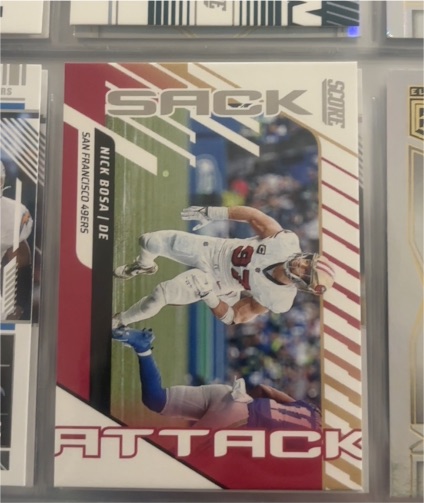 2025 Panini Score #12 Nick Bosa Sack Attack — front