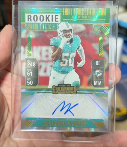 2024 Panini Contenders #206 Mohamed Kamara Rookie Ticket — front