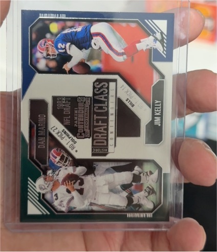 2024 Panini Contenders Historic Draft Class #7 Dan Marino / Jim Kelly — front