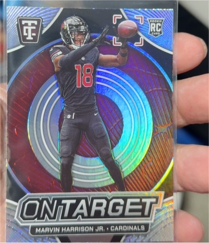 2024 Panini Totally Certified #5 Marvin Harrison Jr. On Target Rookie Card — front