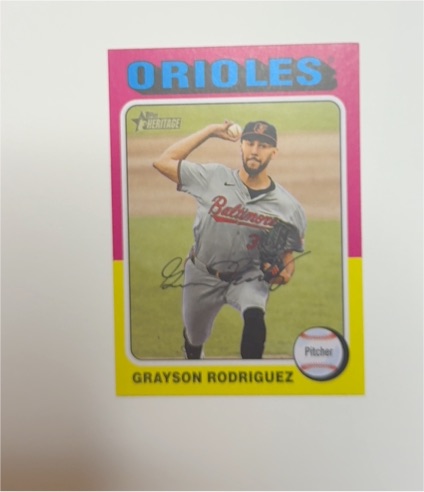 2024 Topps Heritage High Number #558 Grayson Rodriguez — front