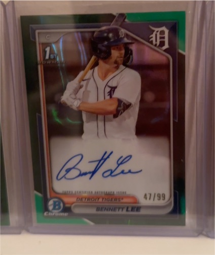 2024 Bowman Chrome #CPA-BL Bennett Lee — front