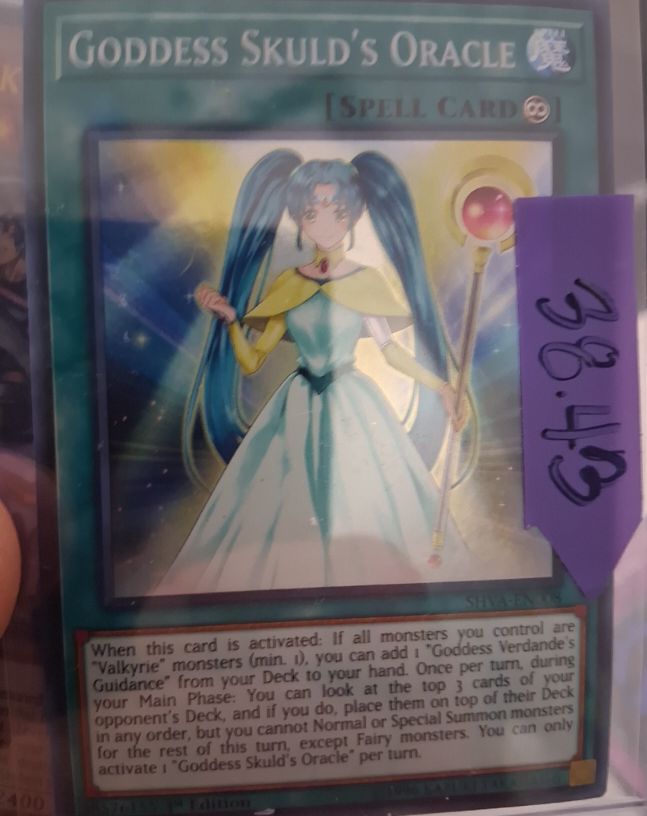 2020 Yu-Gi-Oh! SHVA-EN008 Goddess Skuld's Oracle — front