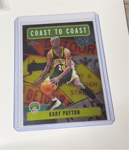2002 Topps Chrome Coast to Coast #CC12 Gary Payton — front