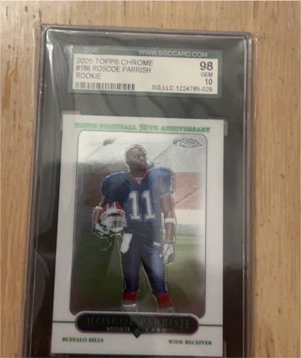 2005 Topps Chrome #196 Roscoe Parrish Rookie — front