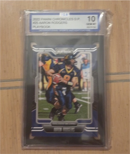 2022 Panini Chronicles Playbook #25 Aaron Rodgers — front