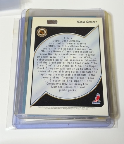 1992-93 Upper Deck Hockey Heroes #HEAD Wayne Gretzky — front