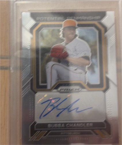 2023 Panini Prizm #PP-BC Bubba Chandler Rookie Potential Penmanship Auto — front