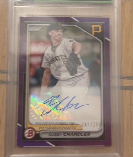 2024 Bowman Paper Prospect Purple #PPRA-BC Bubba Chandler — front