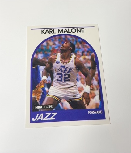 1989-90 NBA Hoops #30 Karl Malone — front