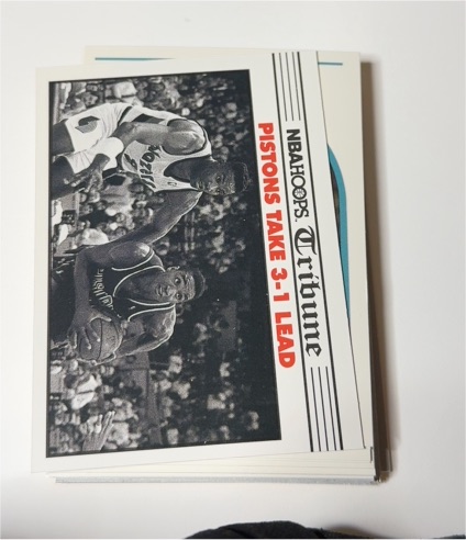 1990 NBA Hoops #340 Pistons Take 3-1 Lead — front