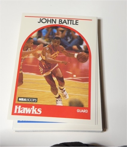 1989-90 NBA Hoops #154 John Battle — front
