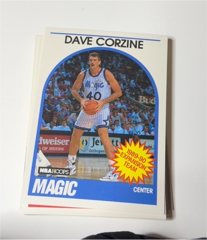 1989-90 NBA Hoops #343 Dave Corzine — front