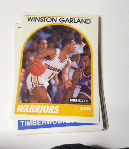 1989-90 Hoops #294 Winston Garland — front